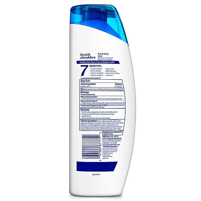 slide 5 of 5, Head & Shoulders Men Advanced Series Full & Thick 2 in 1 Dandruff Shampoo + Conditioner 12.8 oz, 12.8 fl oz