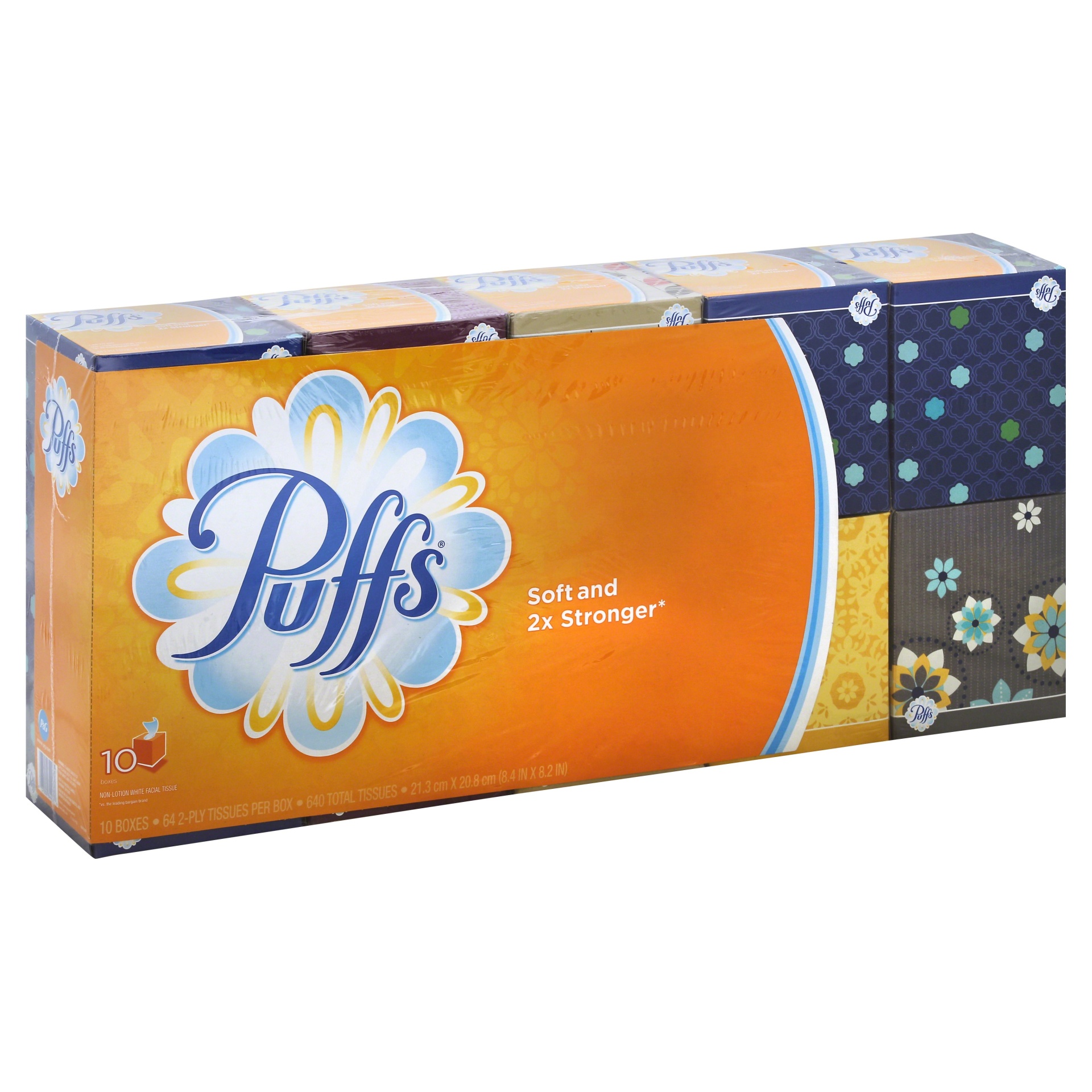 slide 1 of 10, Puffs Facial Tissue, 10 ct