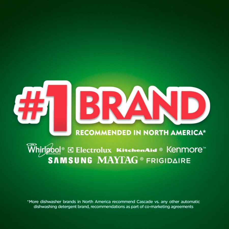 slide 5 of 10, Cascade Dishwasher Detergent, Lemon Scent, Action Pacs 30 Pacs, 30 ct