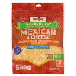 Meijer Reduced Fat Finely Shredded Mexican Cheese