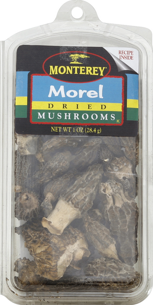 slide 1 of 1, Monterey Mushrooms, Dried, Morel, 1 oz
