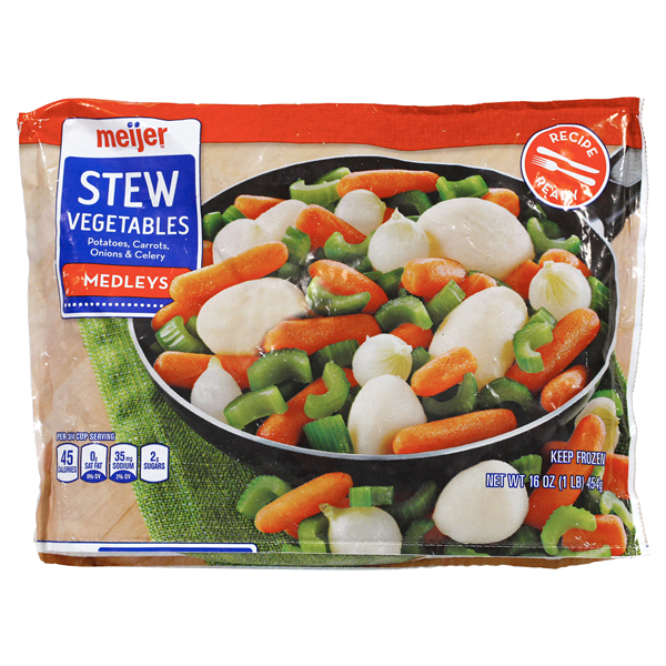 slide 1 of 2, Meijer Medleys Stew Vegetables, 16 oz