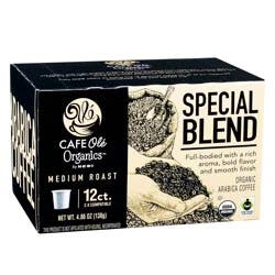 H-E-B Cafe Ole Organic Special Blend Medium Roast K-Cups - 12 ct