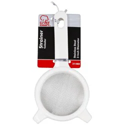 Chef Craft 3 Inch Strainer White 1 Count
