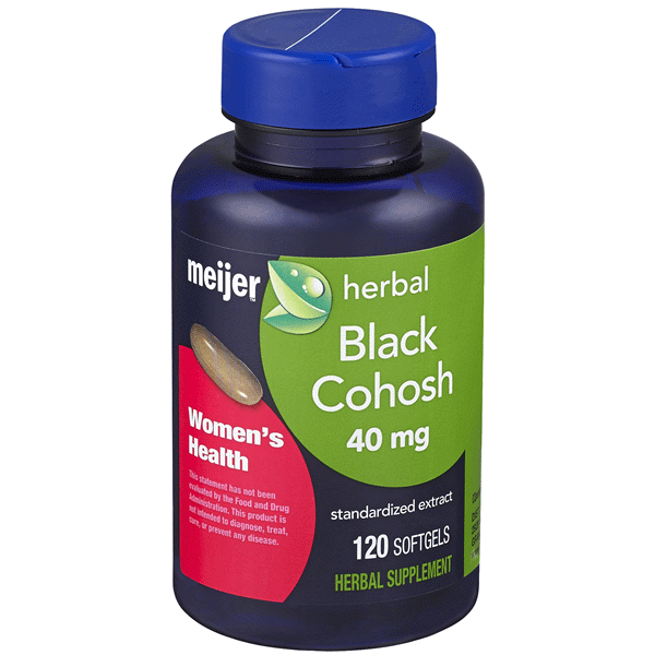 slide 1 of 1, Meijer Herbal Black Cohosh, 120 ct; 40 mg