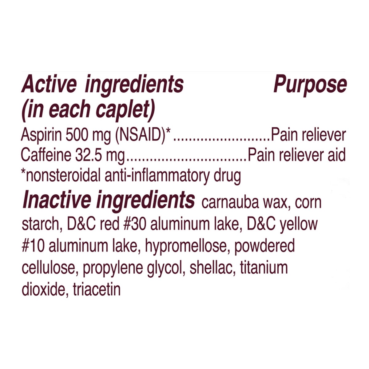 slide 8 of 9, Bayer Coated Caplets 500 mg Extra Strength Aspirin 24 ea Box, 24 ct