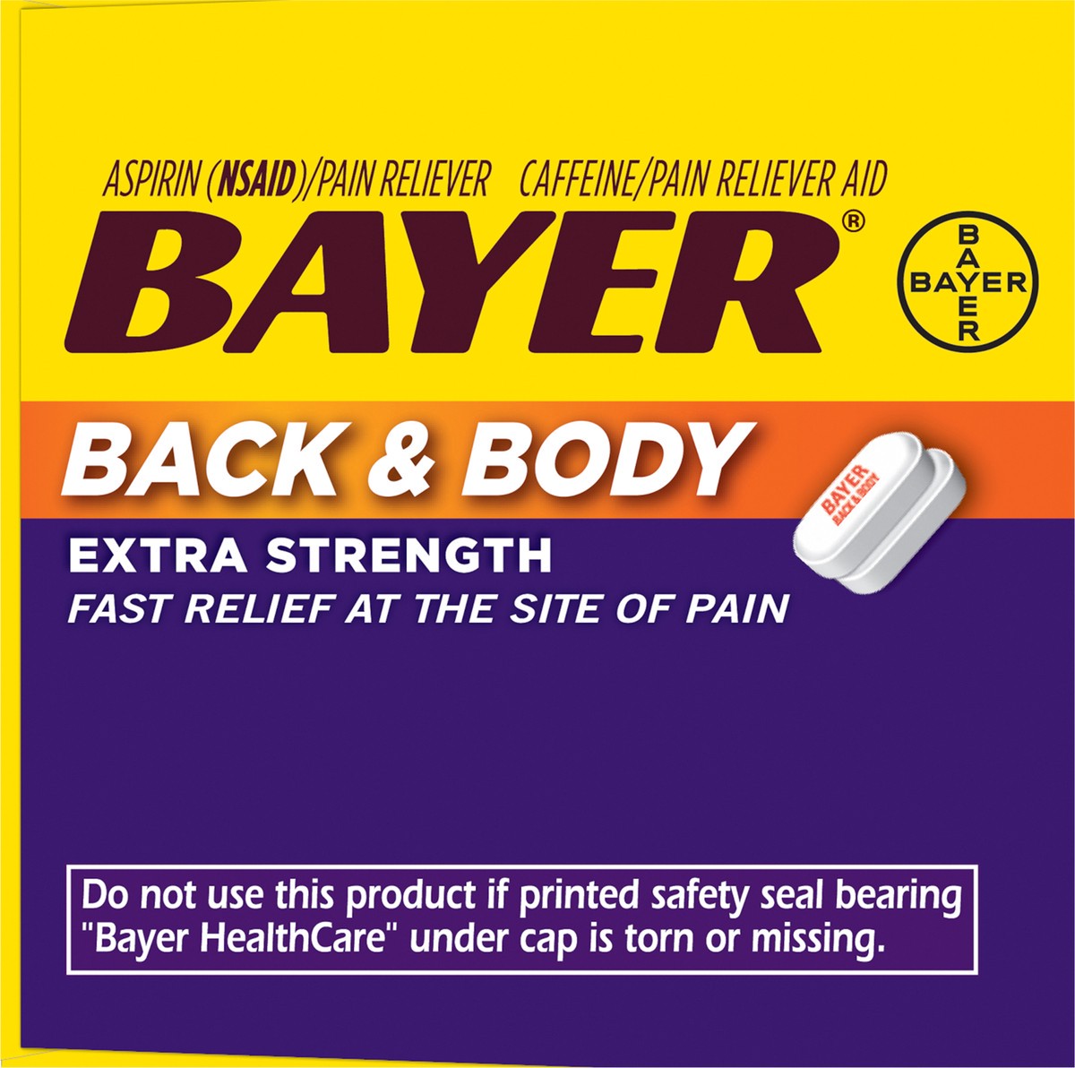 slide 7 of 9, Bayer Coated Caplets 500 mg Extra Strength Aspirin 24 ea Box, 24 ct