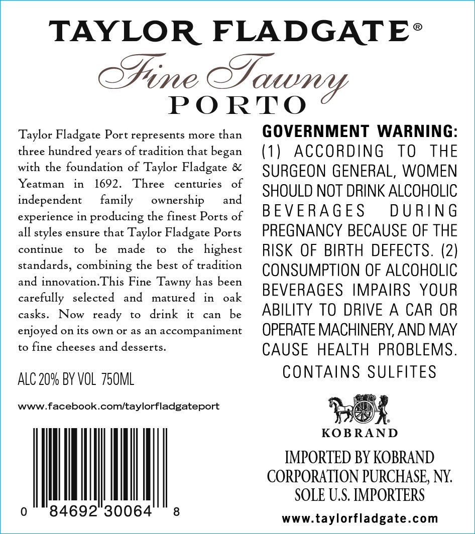 slide 4 of 6, Taylor Desserts Taylor Fladgate Fine Tawny Porto, 750 ml
