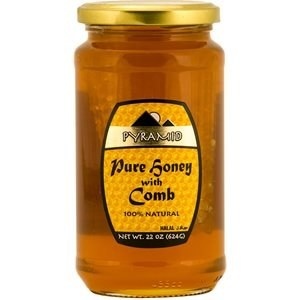 slide 1 of 1, Pyramid Honey With Comb, 22 oz