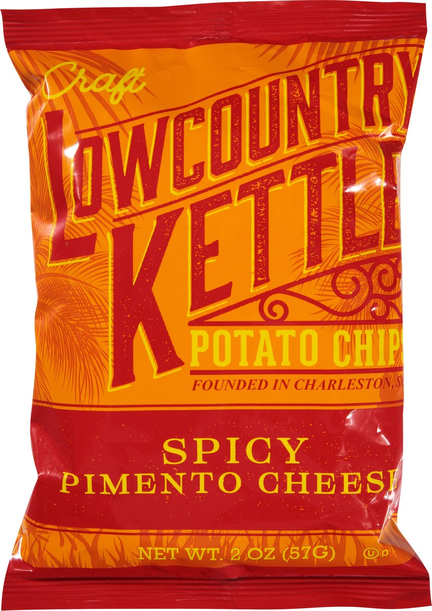 slide 8 of 14, Lowcountry Kettle Craft Spicy Pimento Cheese Potato Chips 2 oz, 2 oz