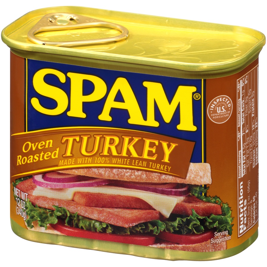 slide 5 of 8, SPAM Oven Roasted Turkey, 12 oz
