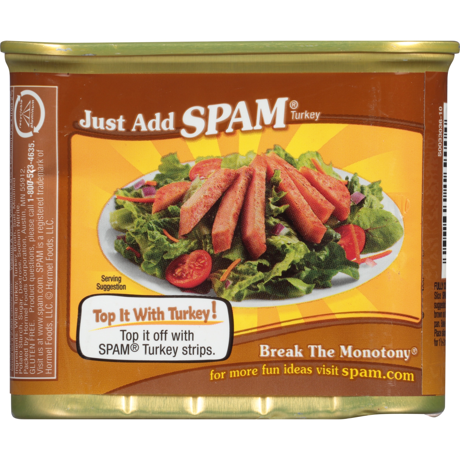 slide 8 of 8, SPAM Oven Roasted Turkey, 12 oz