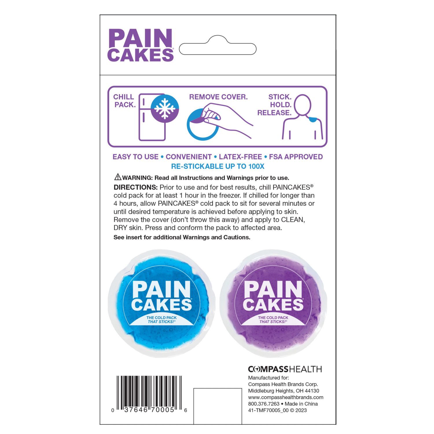 slide 2 of 3, PAINCAKES Pain Cakes Cold Pack, Mini, 2 ct