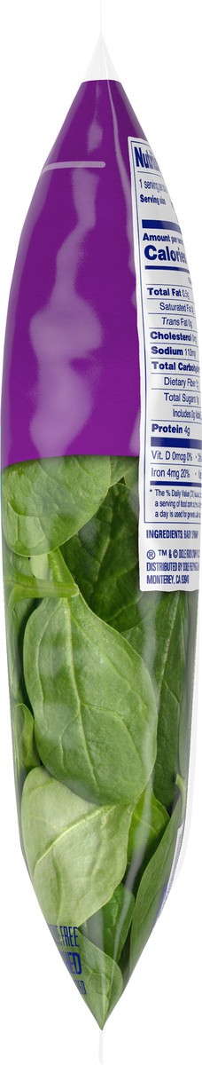 slide 6 of 7, Dole Baby Spinach, 5 oz