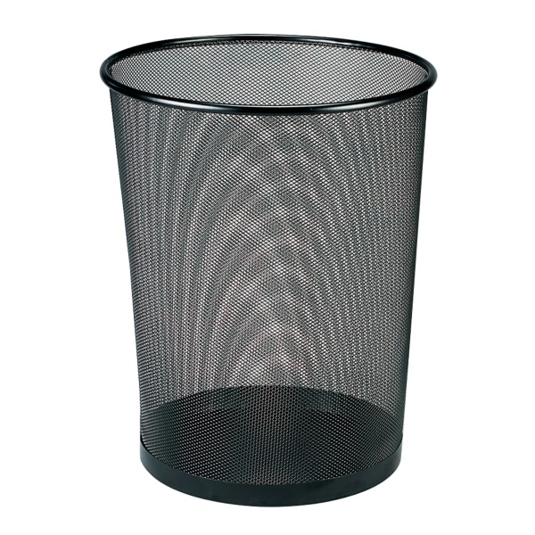 slide 1 of 1, Brenton Studio Black Mesh Wastebasket, 1 ct