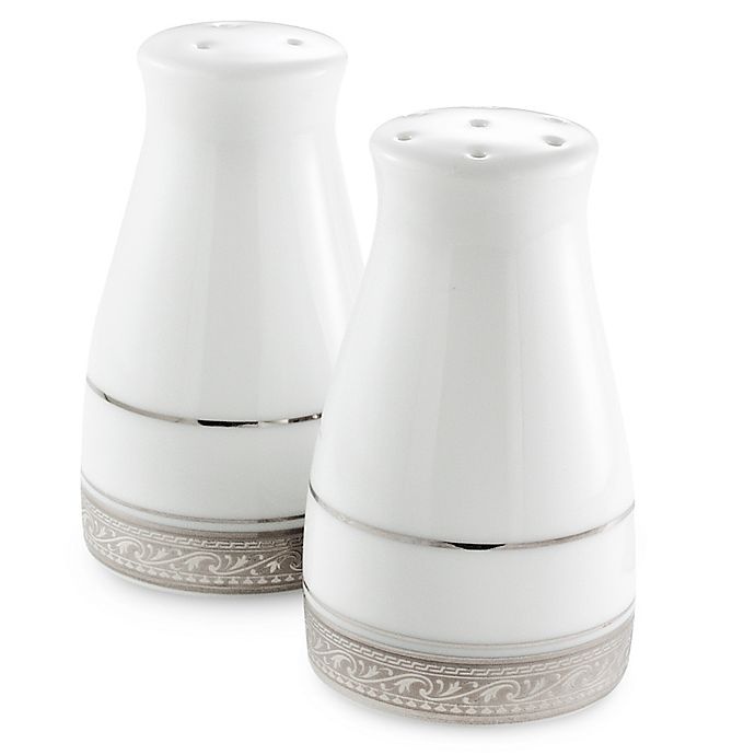 slide 1 of 1, Noritake Crestwood Platinum Salt and Pepper Shakers, 1 ct