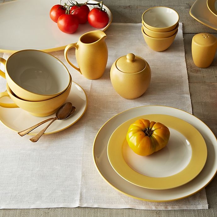 slide 2 of 2, Noritake Colorwave Rim Place Setting - Mustard, 4 ct