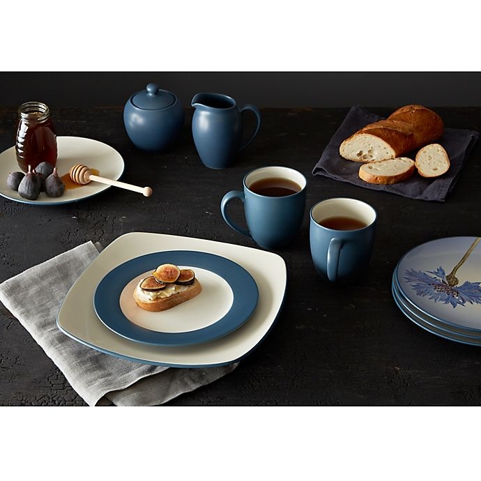 slide 2 of 2, Noritake Colorwave Square Place Setting - Blue, 4 ct