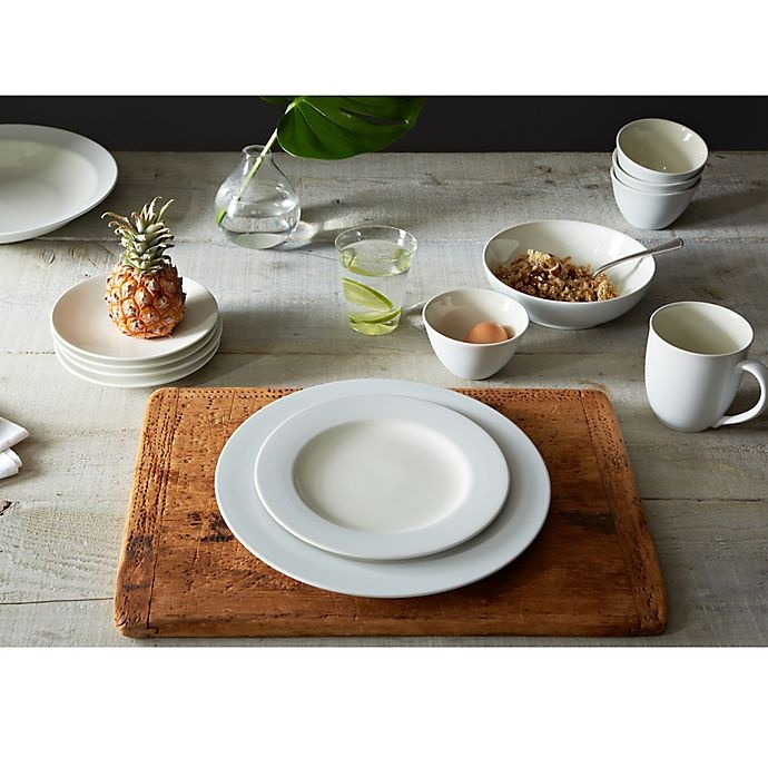 slide 6 of 6, Noritake Colorwave Rim Place Setting - White, 4 ct