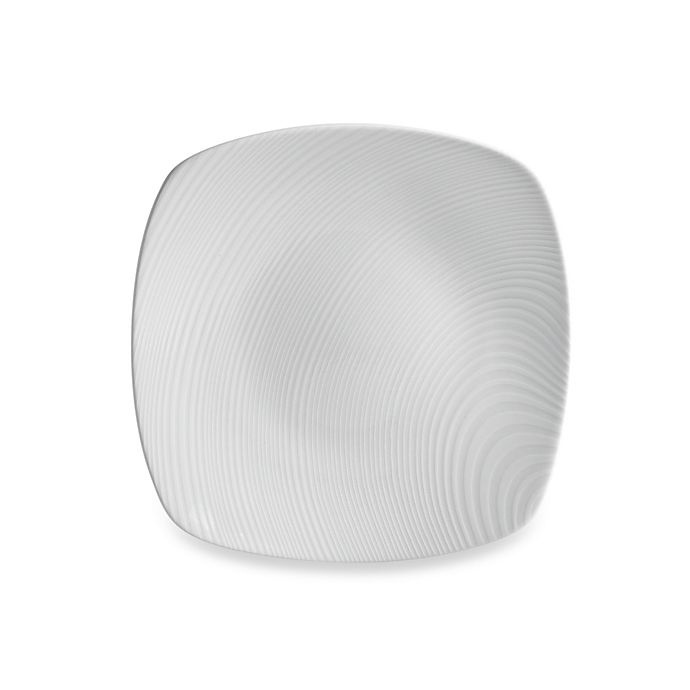 slide 1 of 1, Noritake White on White Dune Square Salad Plate, 1 ct