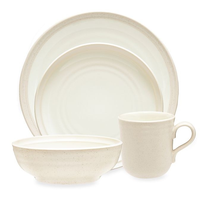 slide 1 of 2, Noritake Colorvara Place Setting - White, 4 ct