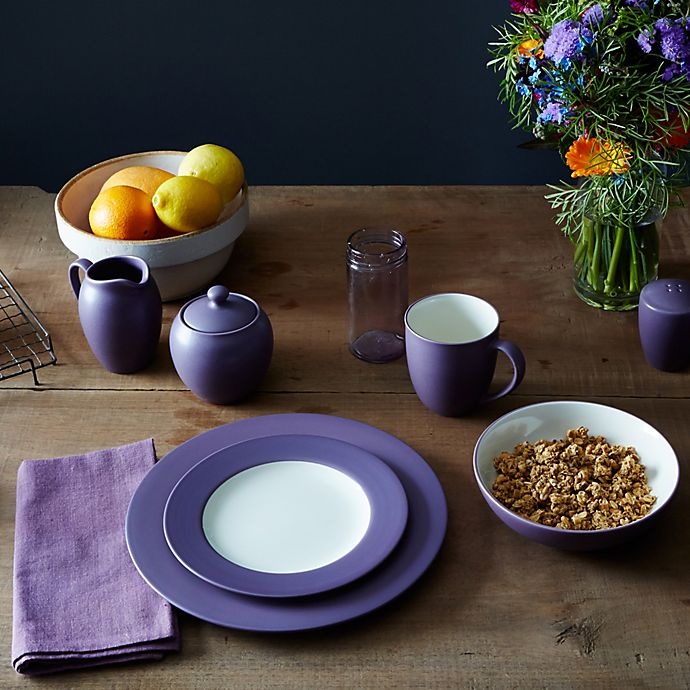 slide 2 of 2, Noritake Colorwave Rim Place Setting - Plum, 4 ct