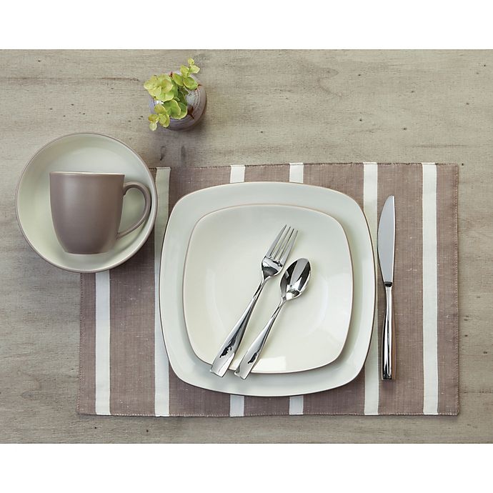 slide 3 of 3, Noritake Colorwave Square Place Setting - Clay, 4 ct