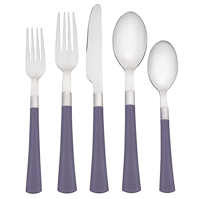 slide 1 of 2, Noritake Colorwave Flatware Place Setting - Plum, 5 ct