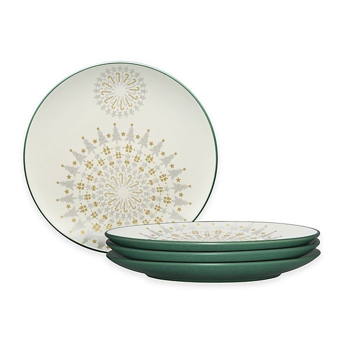 slide 1 of 1, Noritake Colorwave Holiday Accent Plates - Spruce, 4 ct