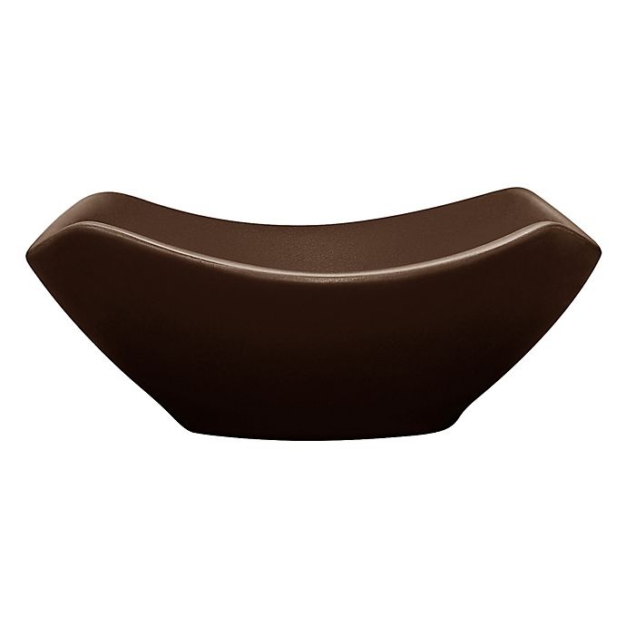 slide 1 of 2, Noritake Colorwave Medium Square Bowl - Chocolate, 1 ct