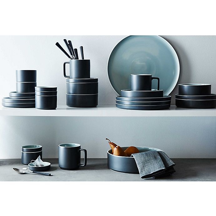 slide 2 of 6, Noritake ColorTrio Stax Dinnerware Set - Graphite, 16 ct