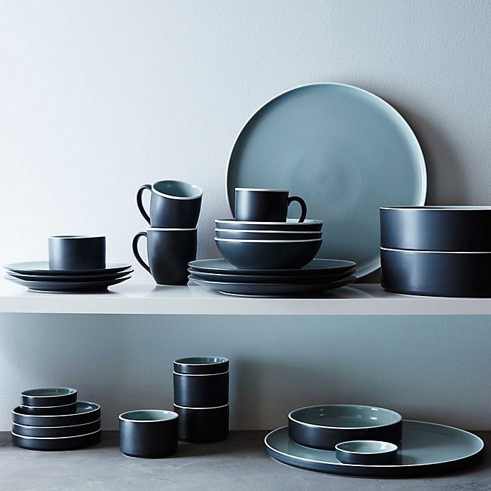 slide 4 of 6, Noritake ColorTrio Stax Dinnerware Set - Graphite, 16 ct