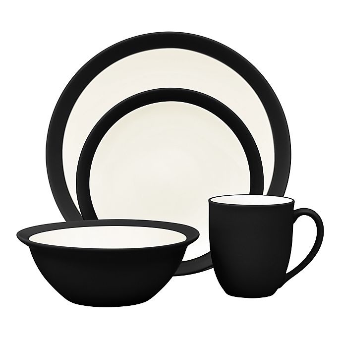 slide 1 of 1, Noritake Colorwave Curve Place Setting - Graphite, 4 ct