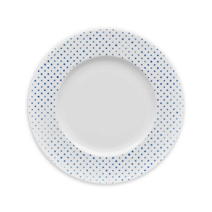 slide 1 of 2, Noritake Blue Hammock Dots Rim Salad Plate, 1 ct