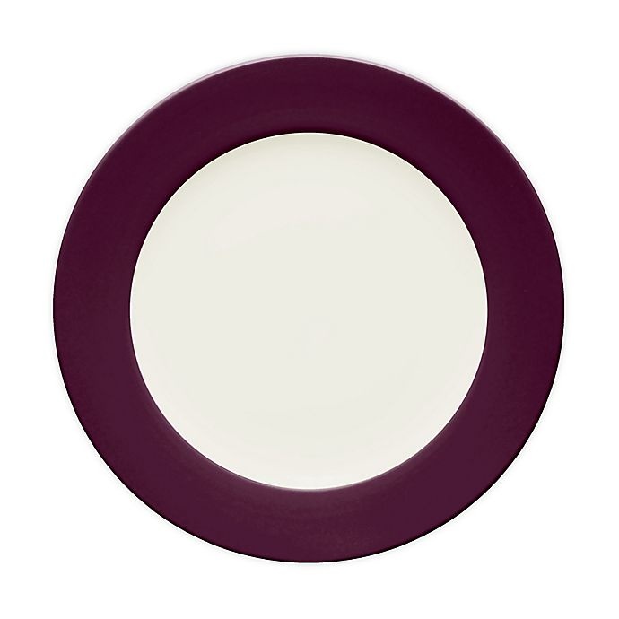 slide 1 of 3, Noritake Colorwave Rim Dinner Plate - Burgundy, 1 ct