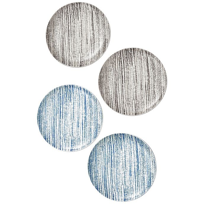 slide 3 of 5, Noritake Colorwave Weave Accent Plates - Blue, 4 ct