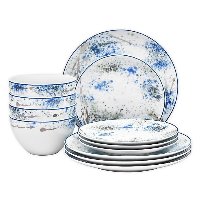 slide 1 of 2, Noritake Blue Nebula Dinnerware Set, 12 ct