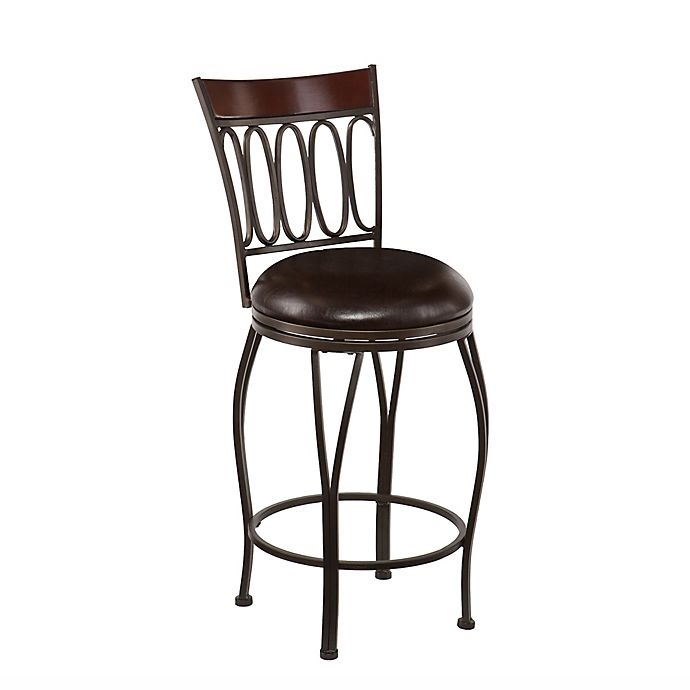 slide 2 of 4, Southern Enterprises Brookshire Swivel Counter Stool, 1 ct