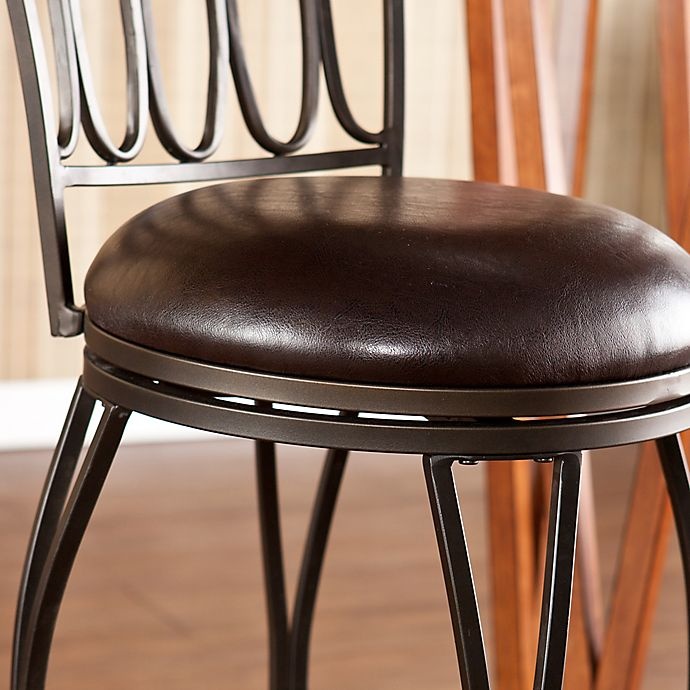 slide 3 of 4, Southern Enterprises Brookshire Swivel Counter Stool, 1 ct