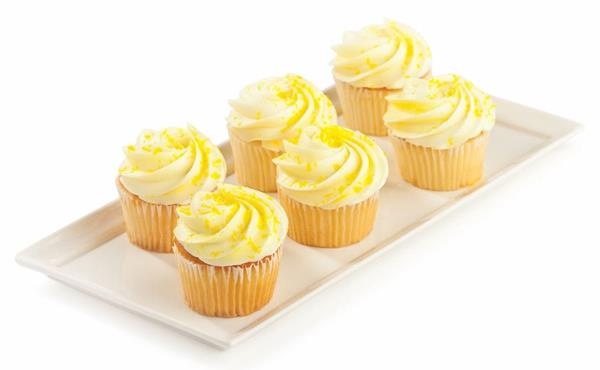 slide 1 of 1, Lemon Cupcakes 6 Count, 6 ct; 12 oz