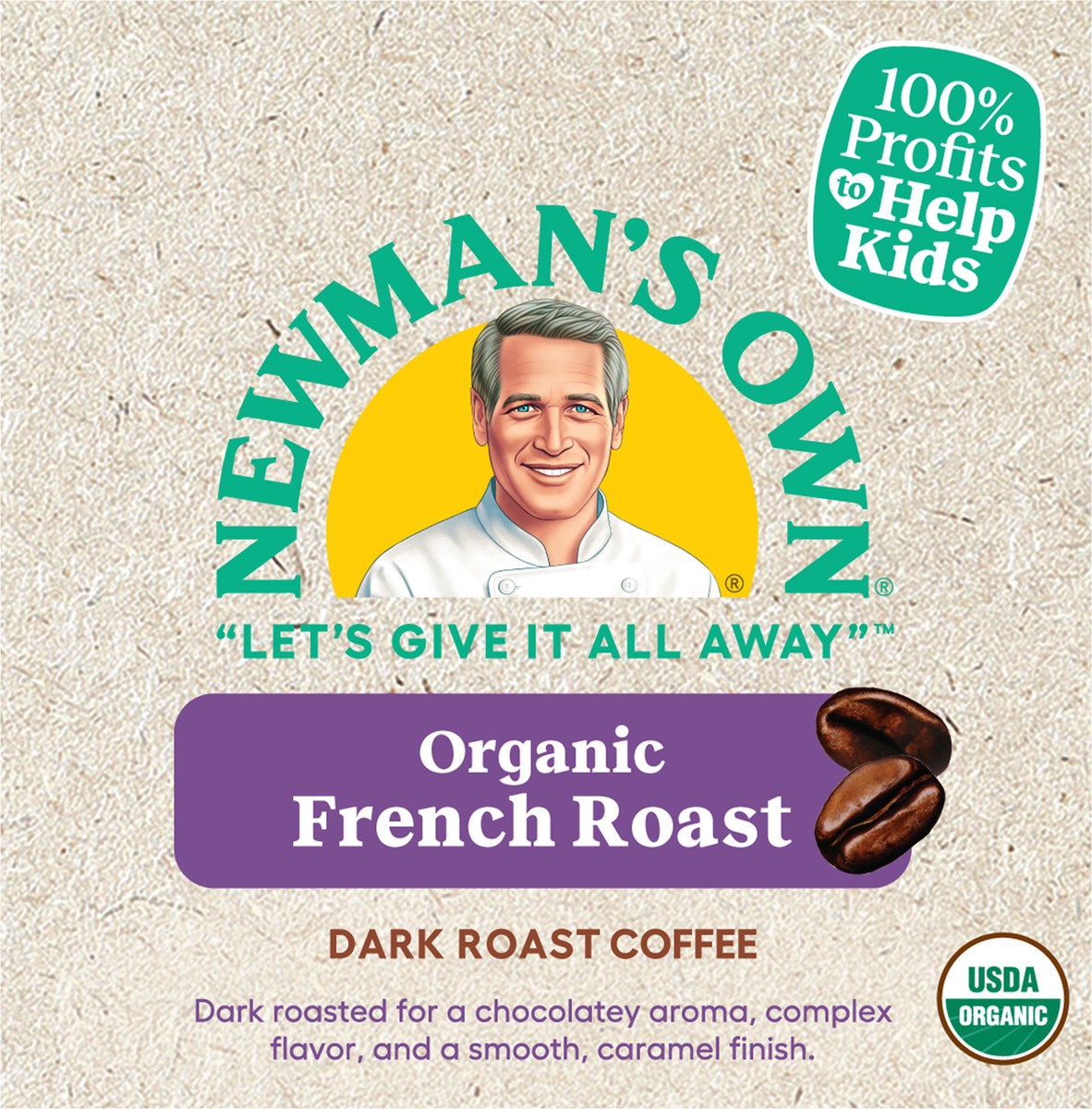 slide 5 of 7, Newman's Own French Roast Keurig Single-Serve K-Cup Pods, Dark Roast Coffee, 12 Count, 12 ct