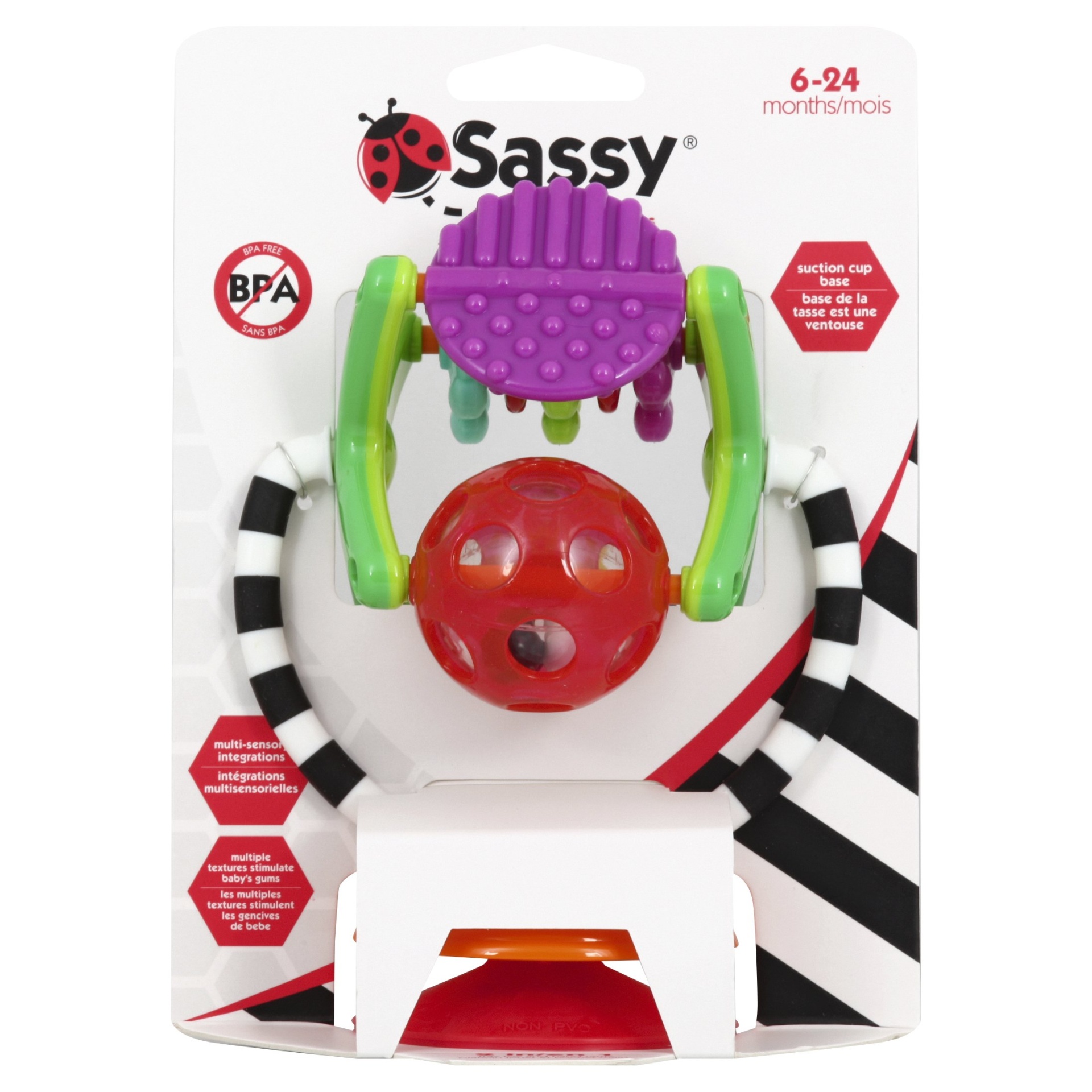 slide 1 of 3, Sassy Baby Teethe & Twirl Station High Chair Toy, 1 ct