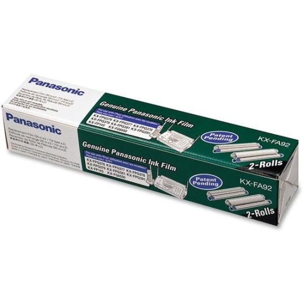 slide 3 of 3, Panasonic Kx-Fa92 Plain Paper Fax Film Refills, Pack Of 2, 2 ct