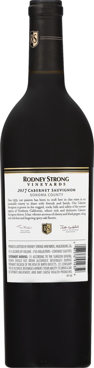 slide 8 of 9, Rodney Strong Vineyards Sonoma County 2017 Cabernet Sauvignon 750 ml, 750 ml