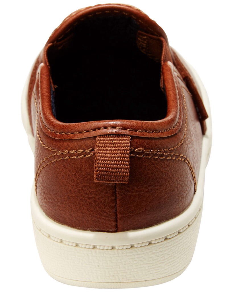 slide 5 of 5, Carter's Toddler Faux Leather Casual Sneakers Brown 12, 1 ct