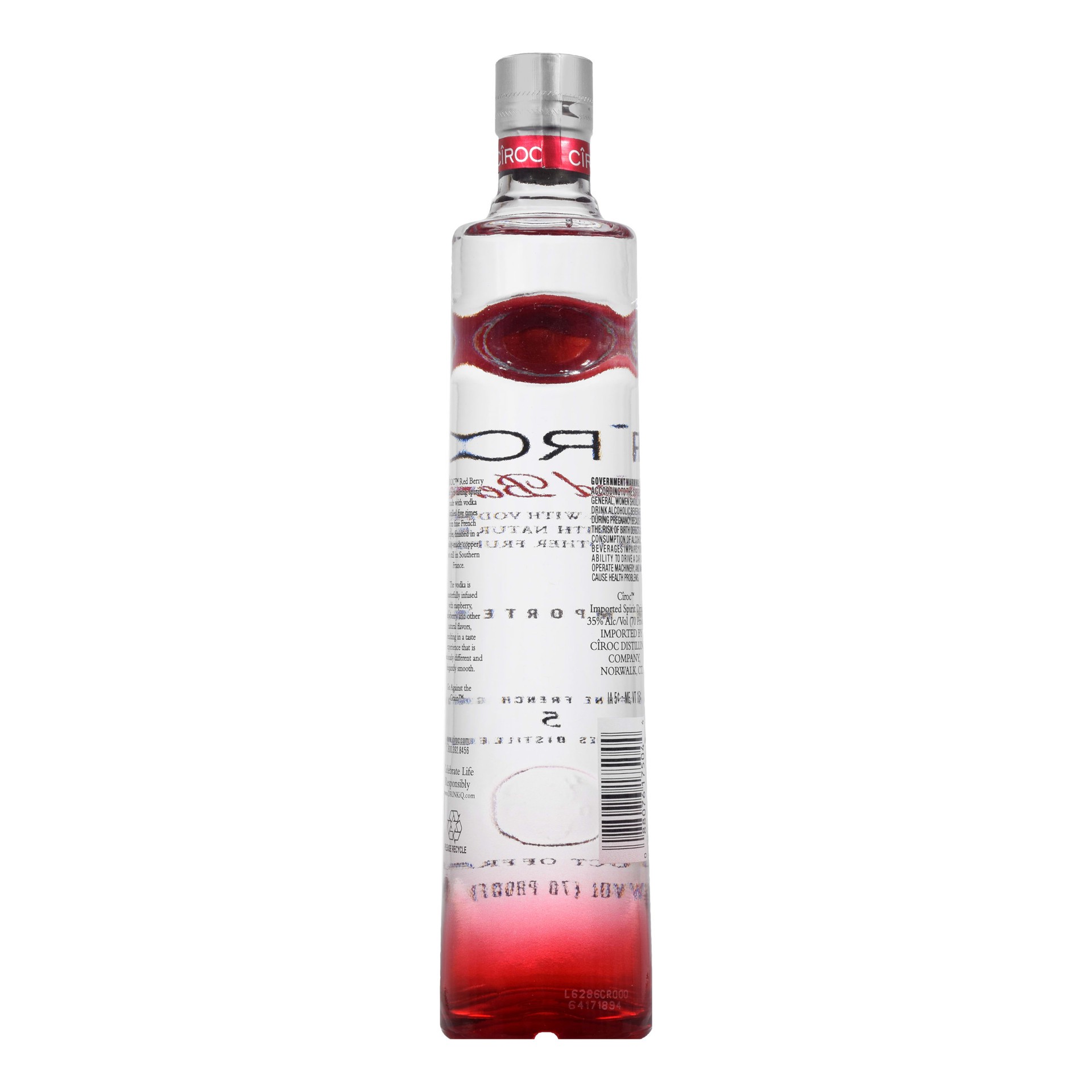 slide 4 of 4, CIROC Red Berry (Made with Vodka Infused with Natural Flavors), 375 mL, 375 ml