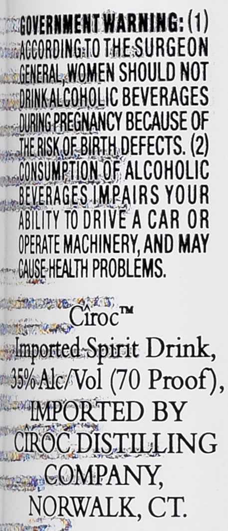 slide 2 of 4, CIROC Red Berry (Made with Vodka Infused with Natural Flavors), 375 mL, 375 ml