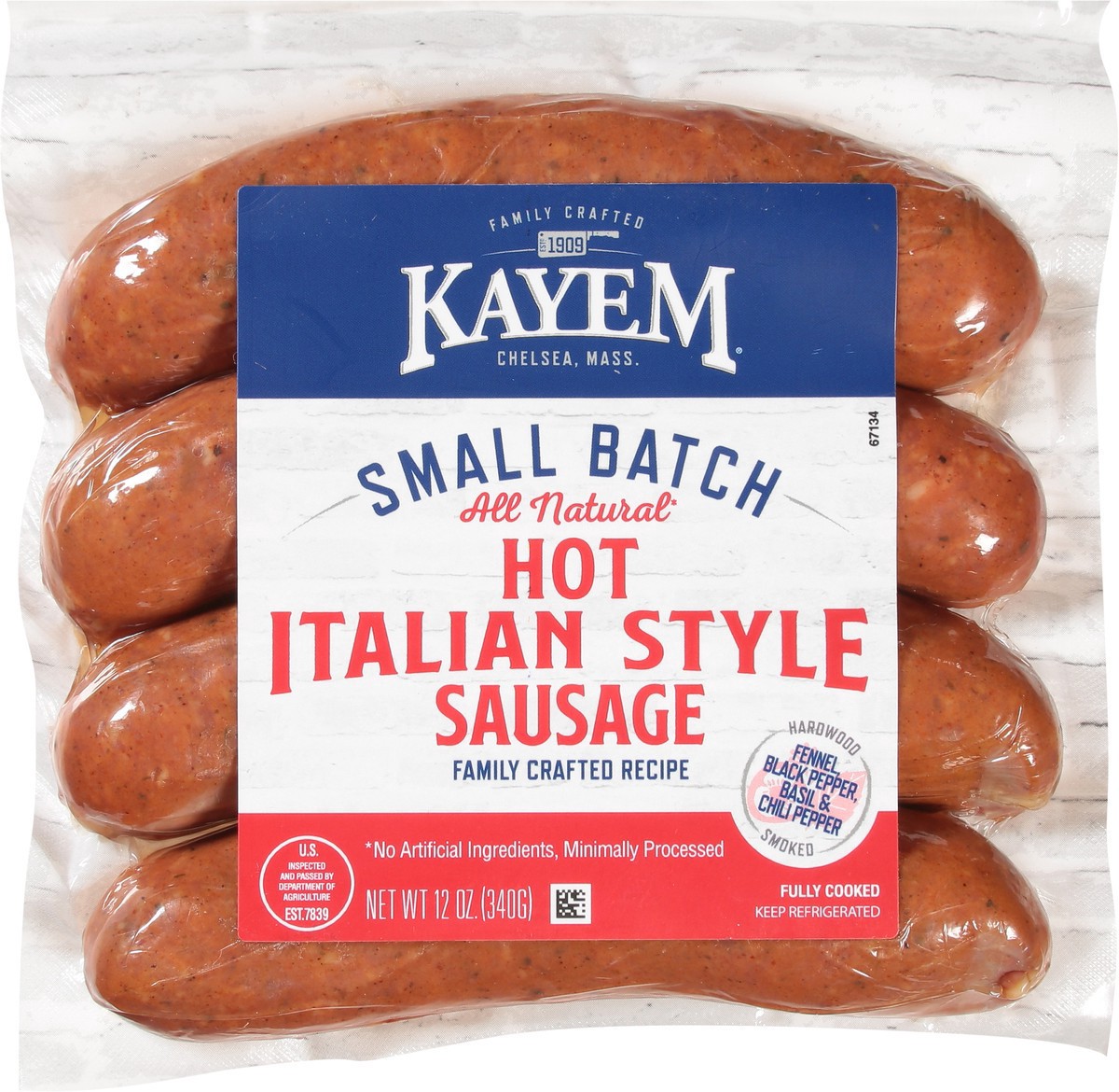 slide 4 of 14, Kayem Hot Italian Style Sausage 12 oz, 12 oz