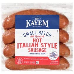 Kayem Hot Italian Style Sausage 12 oz