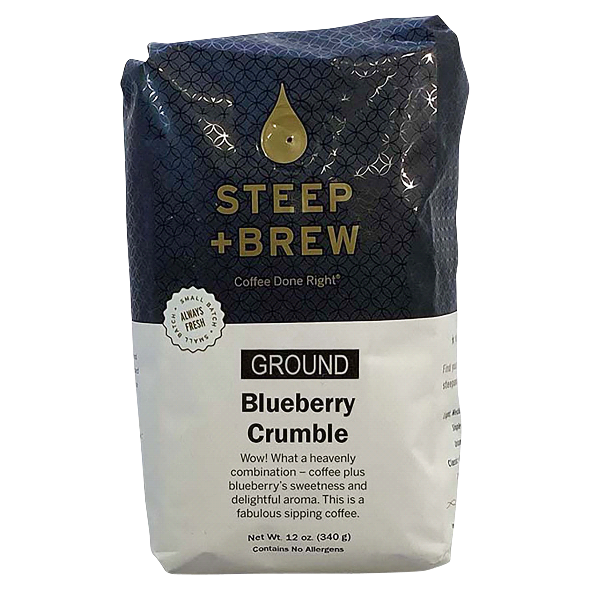 slide 1 of 1, Steep & Brew Ground Blueberry Crumble Coffee, 12 oz